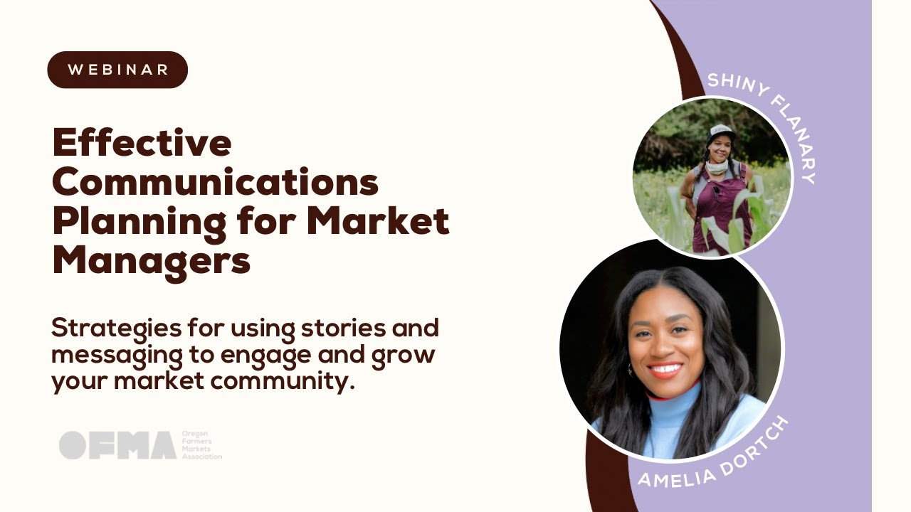 Effective Communications Planning for Market Managers