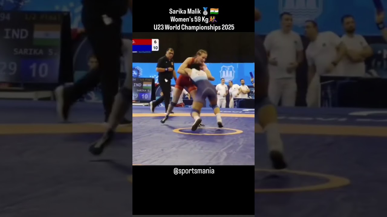 U23 world wrestling championships2025 indian women Wrestler (Sarika Malik)#wrestling #trending #army