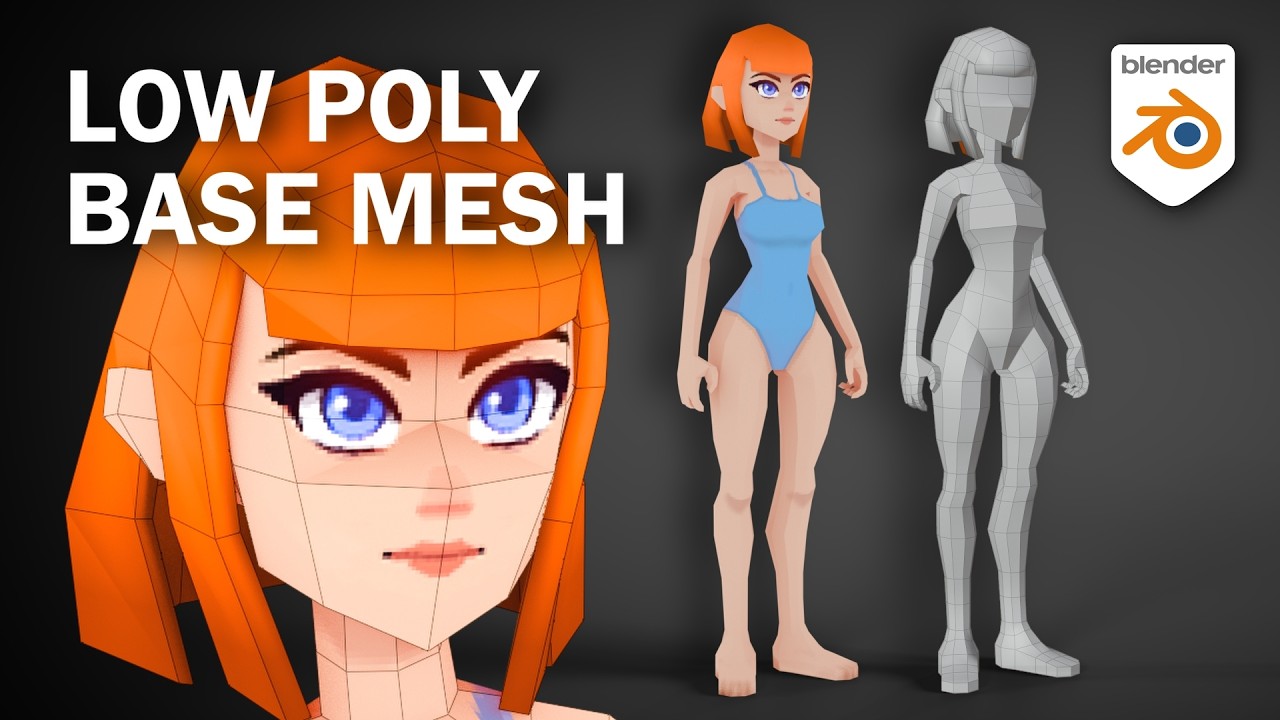 Low Poly Female Mesh from Scratch