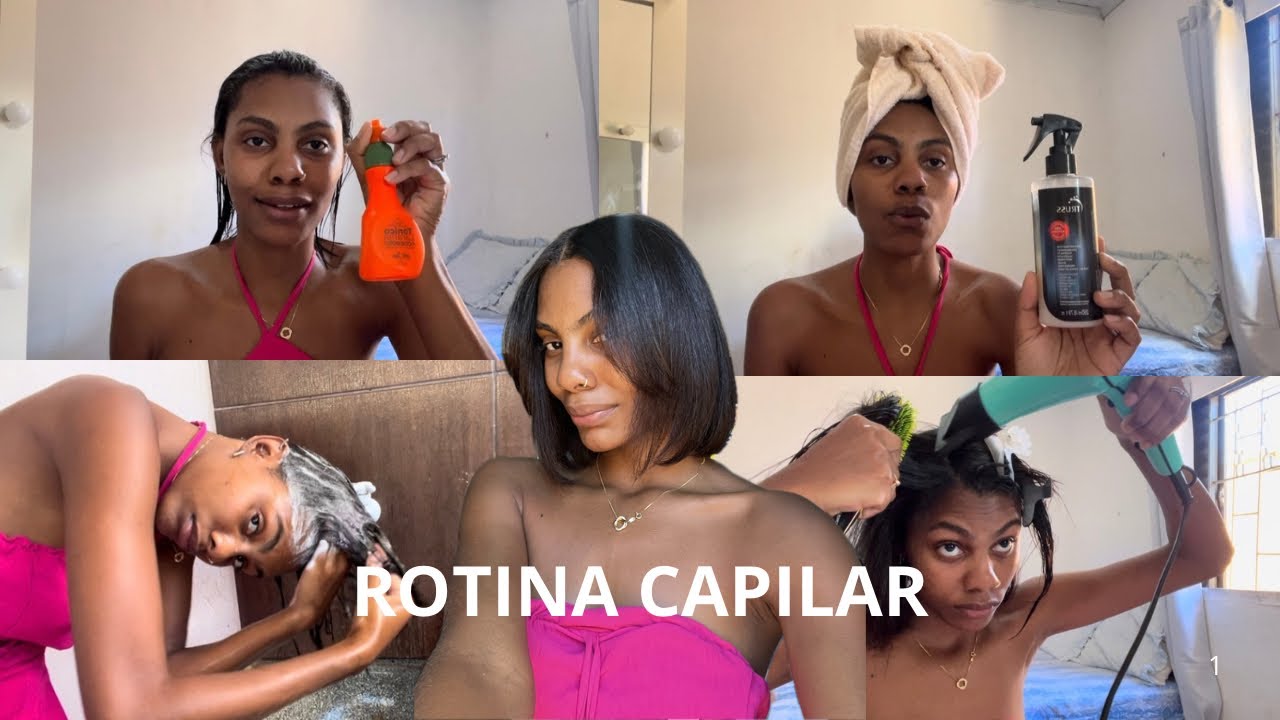 ROTINA CAPILAR | meu cabelo deu outro corte químico!? 😭😱