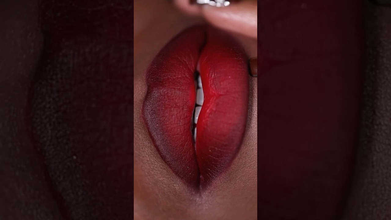 КРАСНАЯ ПОМАДА ДЛЯ ТЕМНОЙ КОЖИ #darkskinmakeup #cocoaswatches
