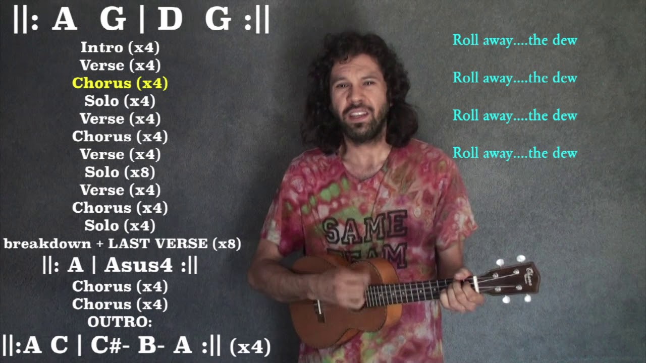 Franklins Tower (Grateful Dead) Ukulele play along