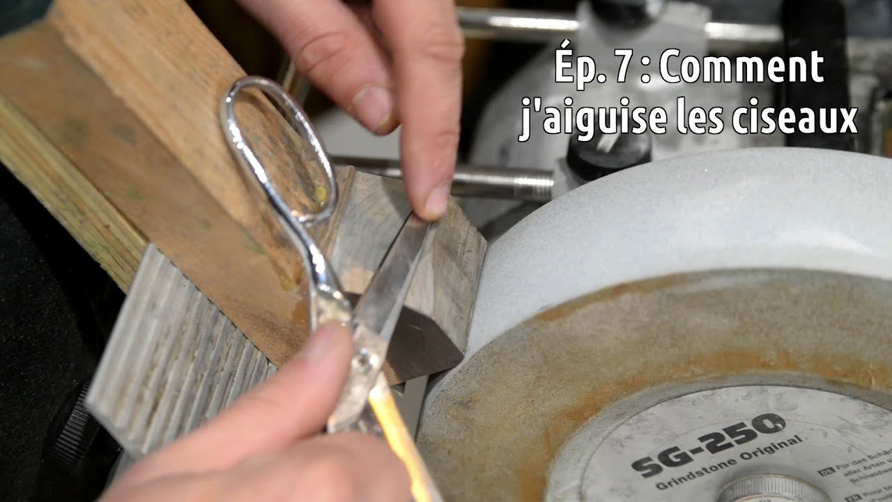 Ma façon d'aiguiser les ciseaux avec une Tormek T-8