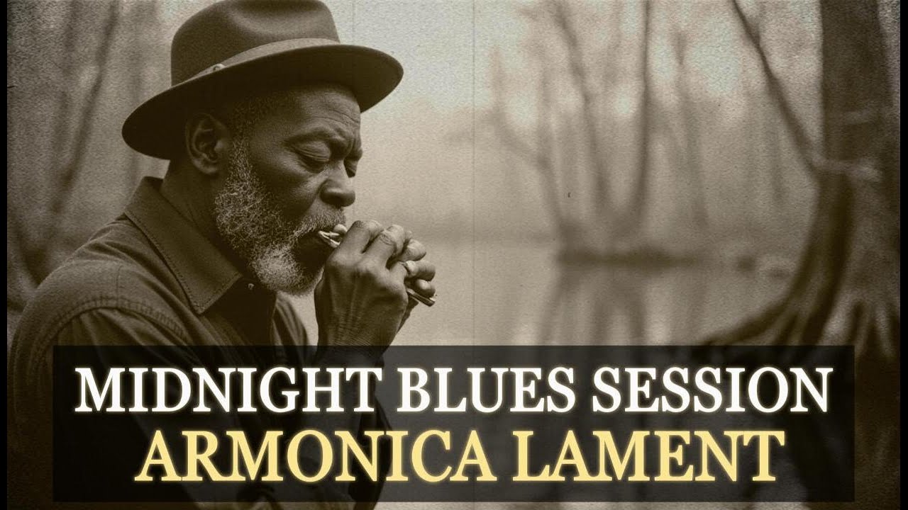Delta Harmonica Blues • Smoky Midnight Session • 2 Hours • Harmonica Echoes (Sonny Terry Inspired)