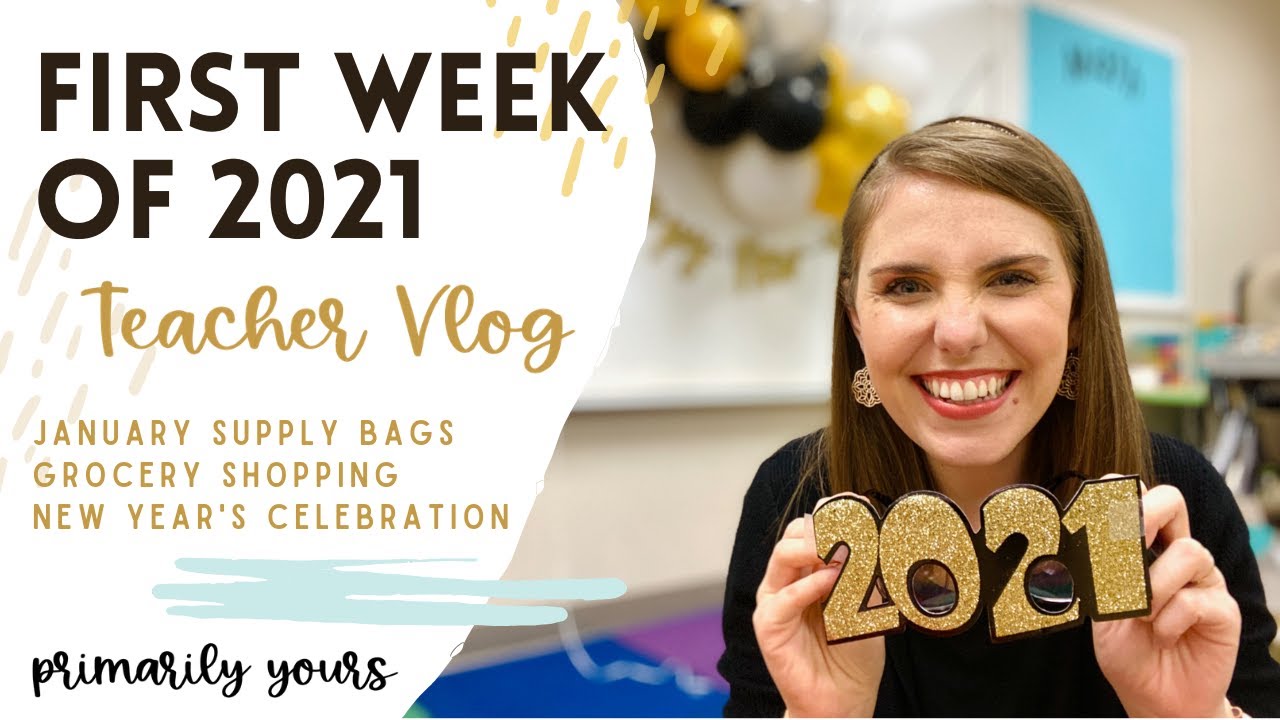 COMING BACK FROM BREAK // Kindergarten Teacher Vlog // Supply Bag Prep & New Year's Celebration!