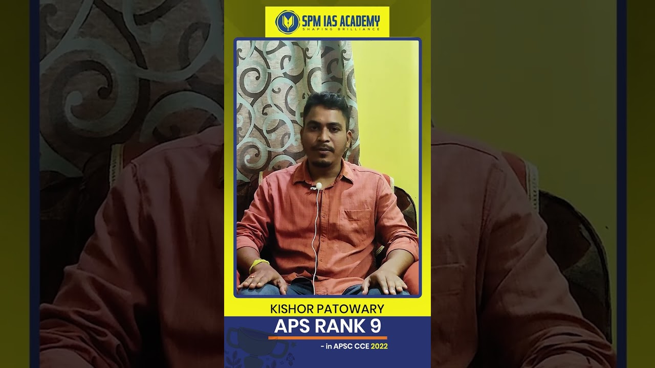🎉Congratulations to Kishor Patowary for securing APS Rank 9th in the APSC CCE-2022.