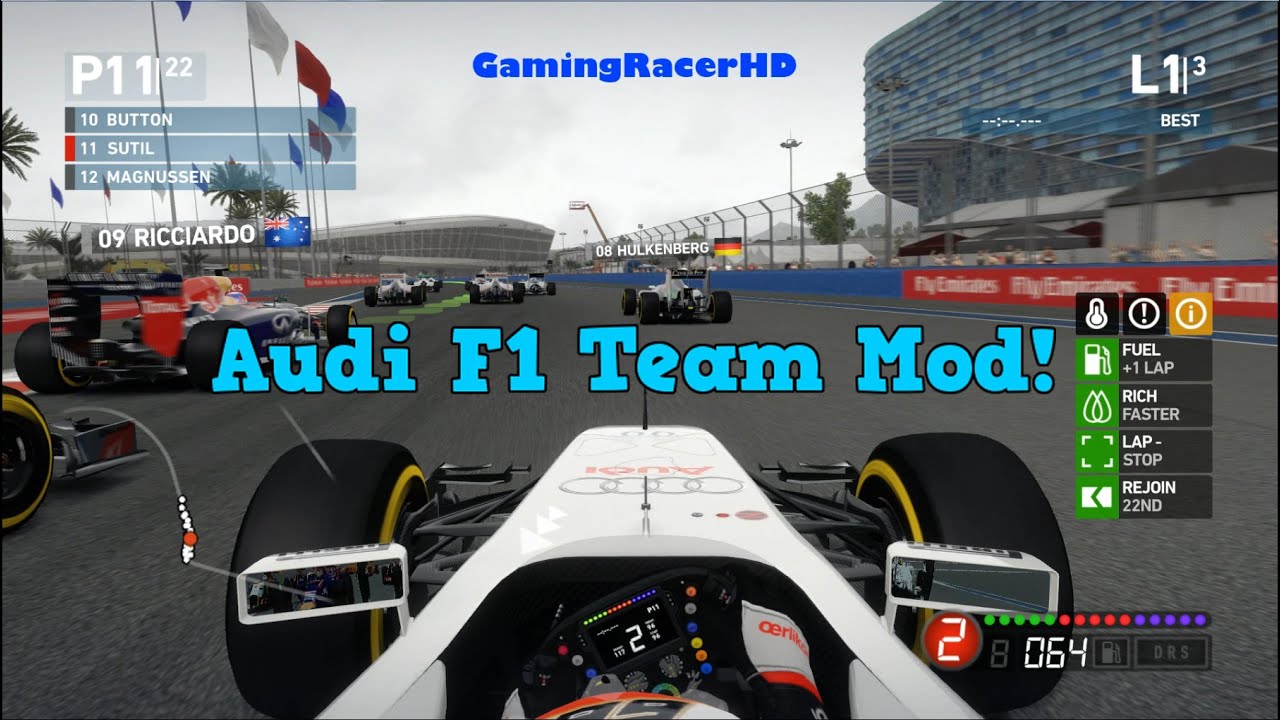 F1 2014 - Audi F1 Team Mod! (1080p HD)
