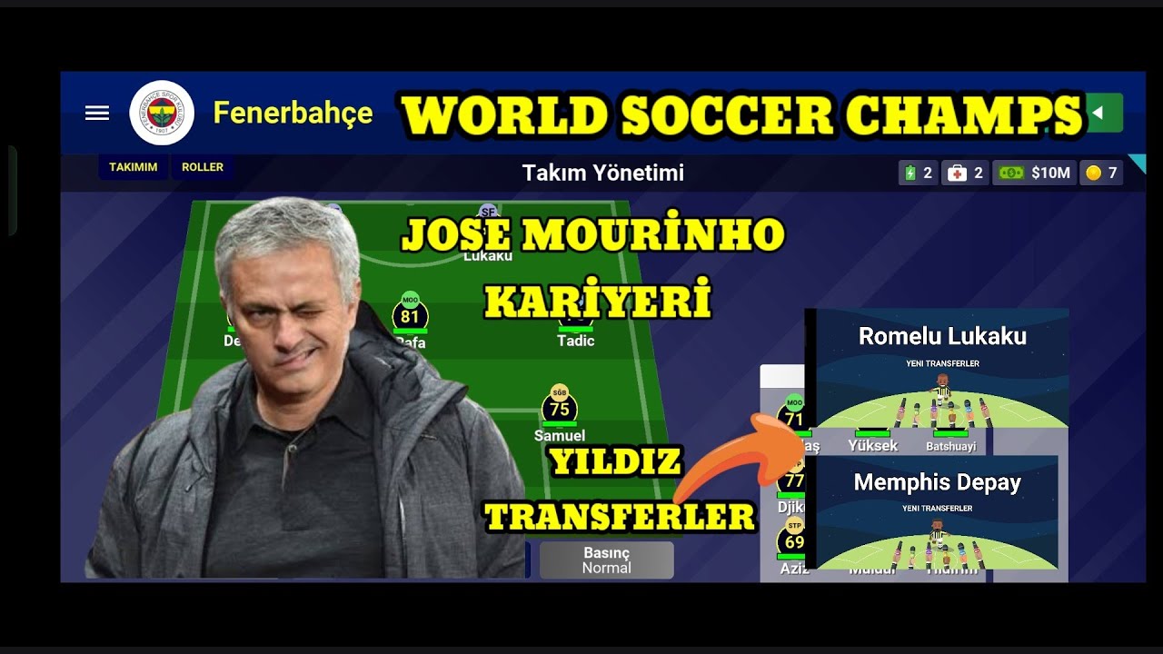 WORLD SOCCER CHAMPS José Mourinho FENERBAHÇE REBUILD ; 300 BUX YÜKLEDİM
