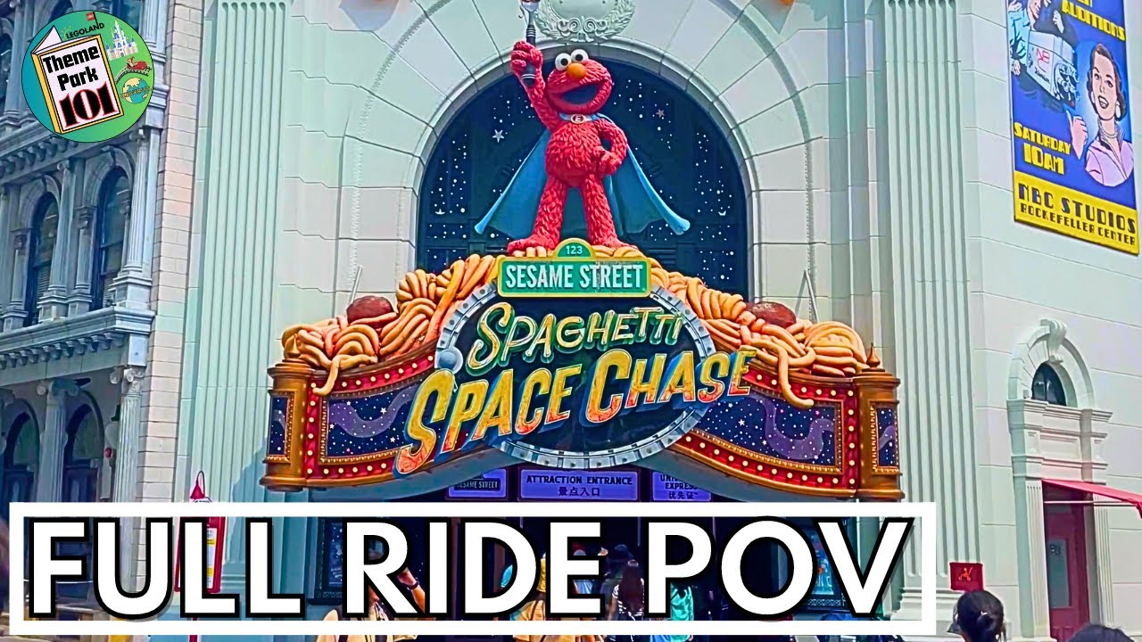 Sesame Street Spaghetti Space Chase - Full Ride POV - Universal Studios Singapore - 2023 - 4K
