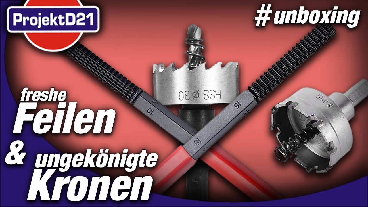 Beste Bohr-Kronen f&uuml;r Stahl!? | Gewinde-Reparatur-Feilen | Unboxing | WEST-BERLIN-CUSTOMS