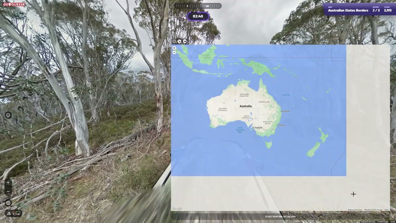 Australian State Borders. Play Along Geoguessr.