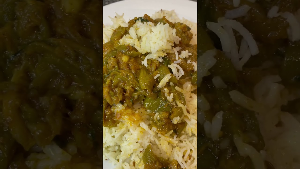 Sponge gourd & cumin rice 