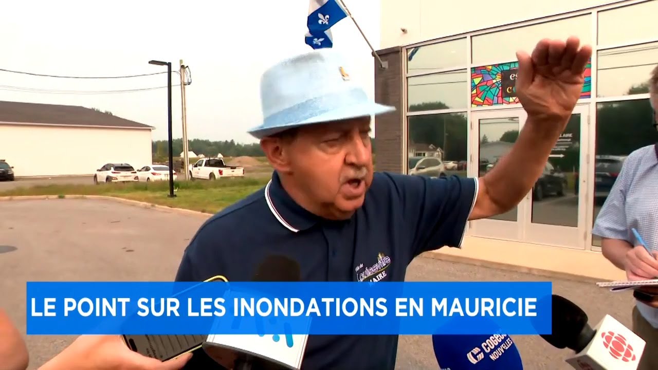 Le maire de Louiseville demande «des bras» pour aider les sinistrés: mêlée de presse d'Yvon Deshaies