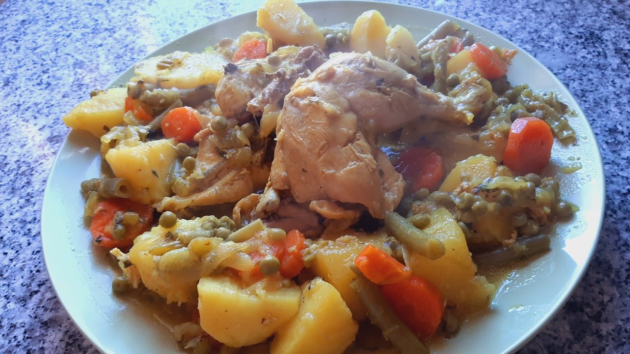 Rico guisado de pollo🍲 🍗 al estilo marroquí muy sencillo de hacer/مرق الدجاج🍗🍲 على الطريقة المغربية
