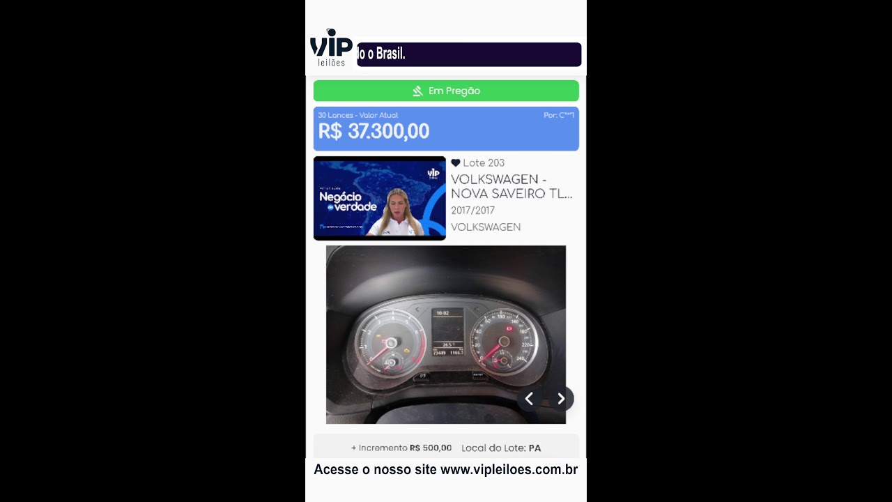 Vip Leilões convidou você