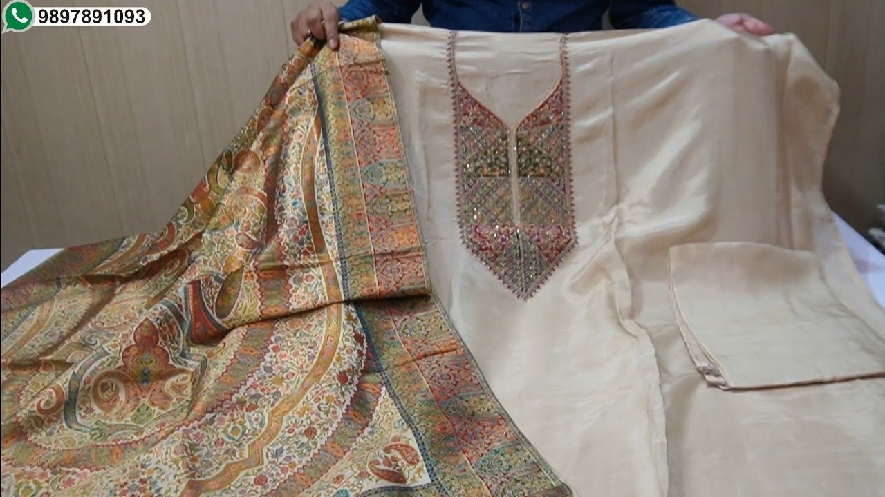 07-02-26 | Kashmiri Silk Woven Shawl Dupatta Suits | Ready Made Cotton Print Suits | Handloom Suits