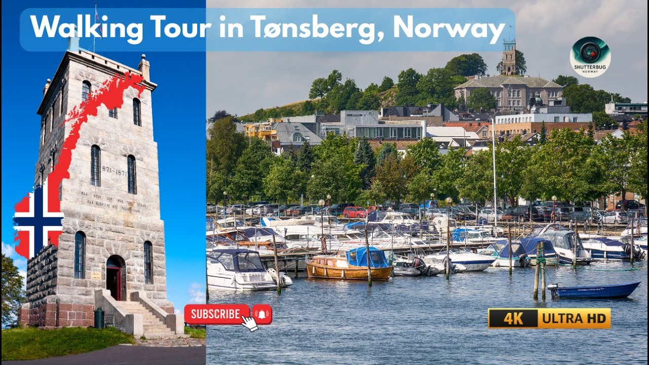 Walking Tour in T&oslash;nsberg, Norway | Sunny Day Stroll Through History I4KI Shutterbug in Norway