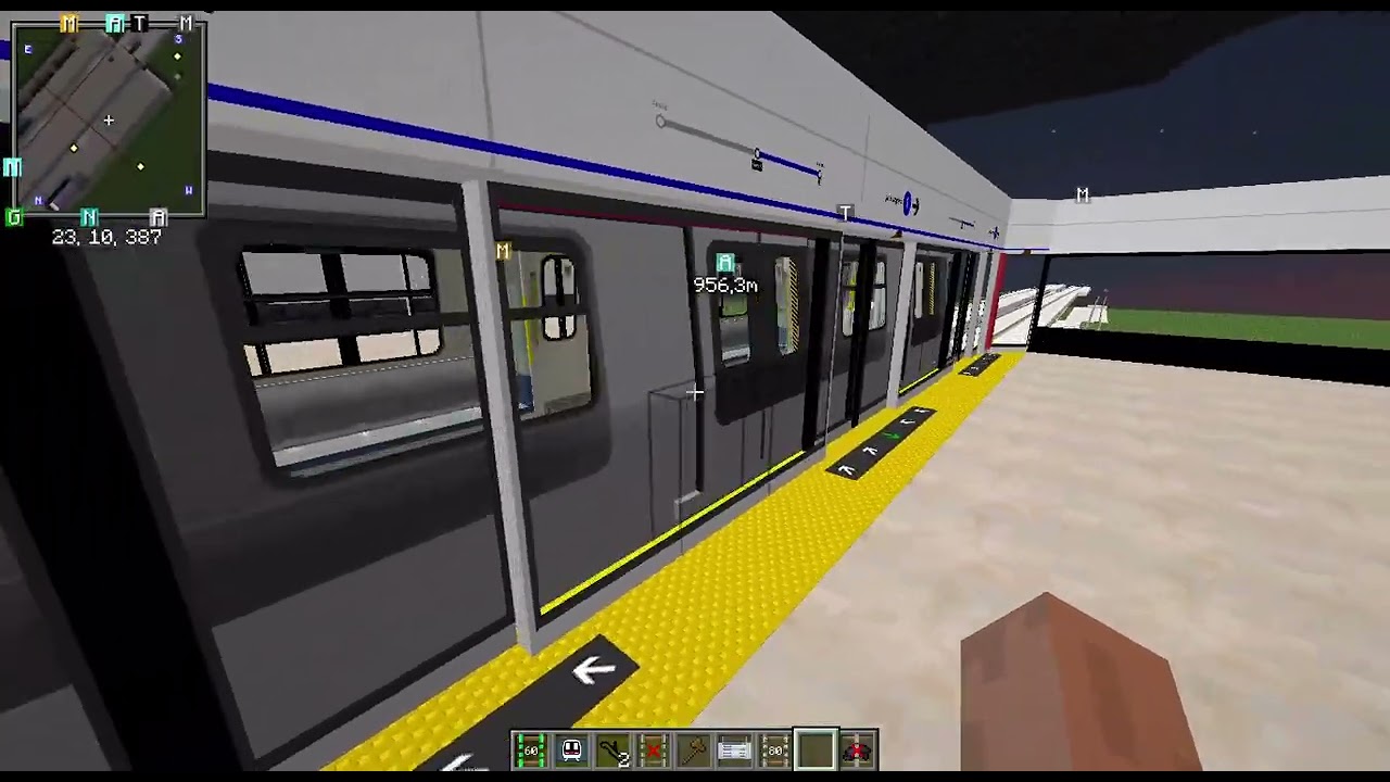 Cab Ride on My New GREEN LINE | Minecraft MTR Full Tour