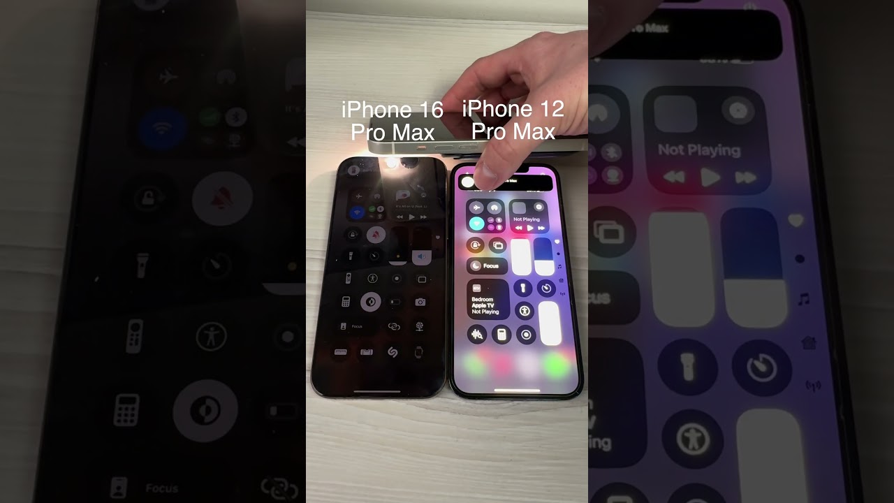 iPhone 12 Pro Max vs 16 Pro Max Brightness Test! ☀️🔥 Which One Wins? #iPhone16ProMax #TechTest