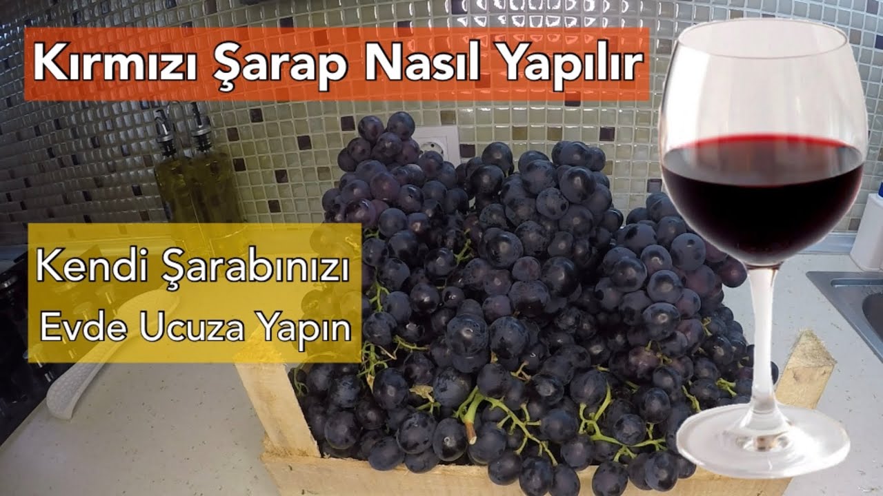 Kırmızı Şarap Nasıl Yapılır?  Evde Şarabınızı Ucuza Yapın