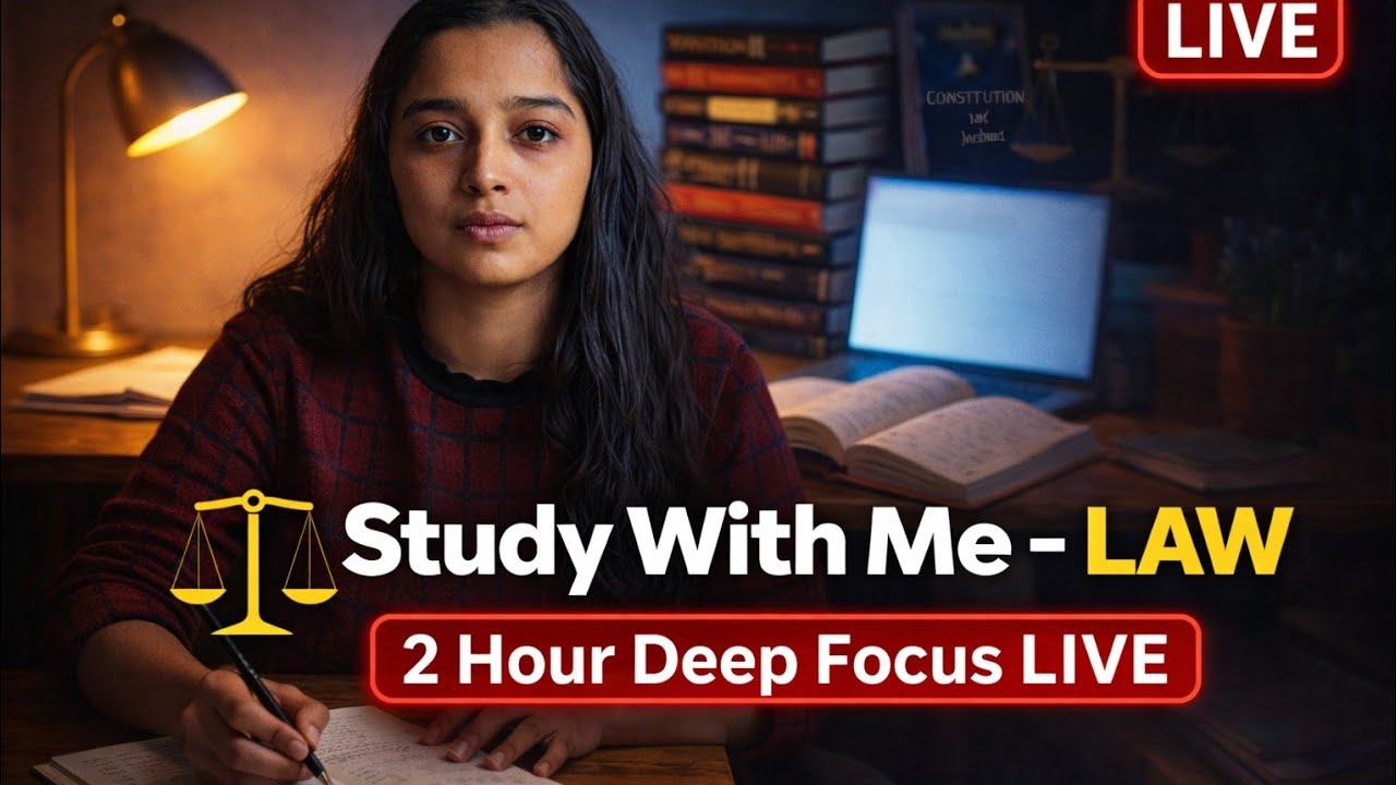 Study With Me LIVE ⚖️ | Productive Session