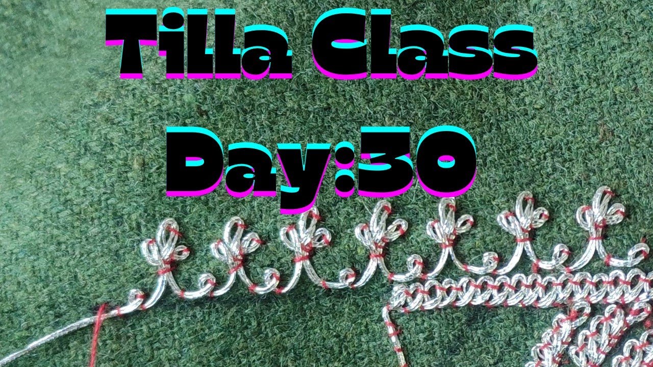 Tilla Class Day:30 | New Seburg Design For Beginners Step By Step | #tilla #tillawork
