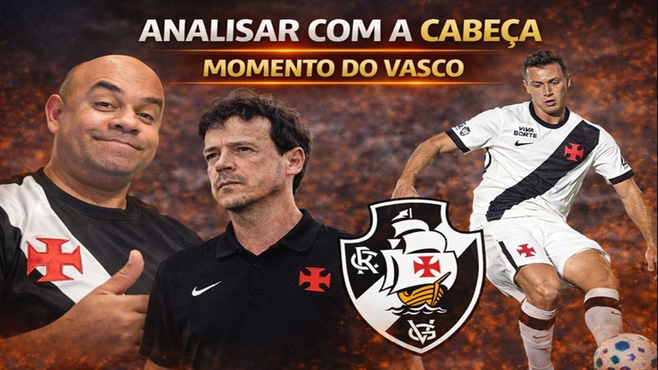 SENSATEZ! VAMOS CONVERSAR SOBRE O MOMENTO DO VASCO E DO TÉCNICO FERNANDO DINIZ. VEM PRA LIVE!