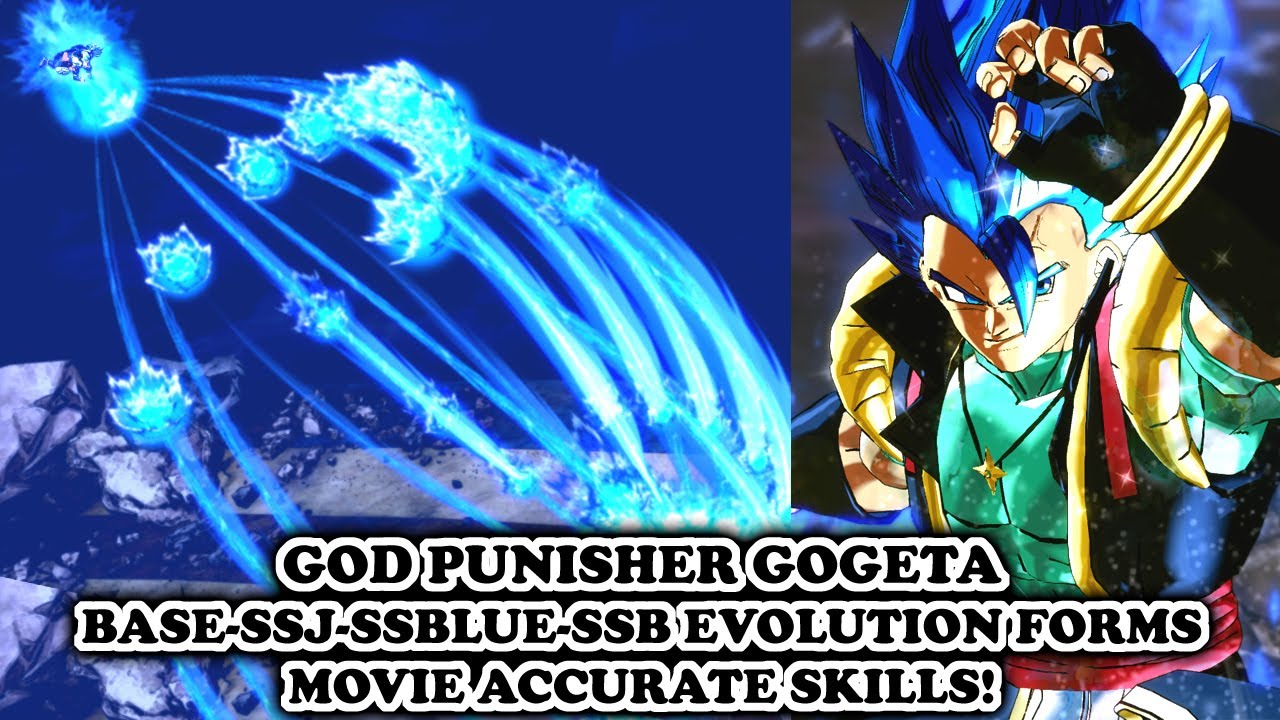 God Punisher Gogeta CINEMATIC MOVIE SKILLS! THE JUDGE OF GODS! Dragon Ball Xenoverse 2 Mods