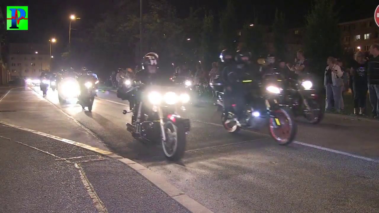 Nočná jazda Považím 2018 - takmer 1000 motoriek na cestách Nová Dubnica 31.8.2018