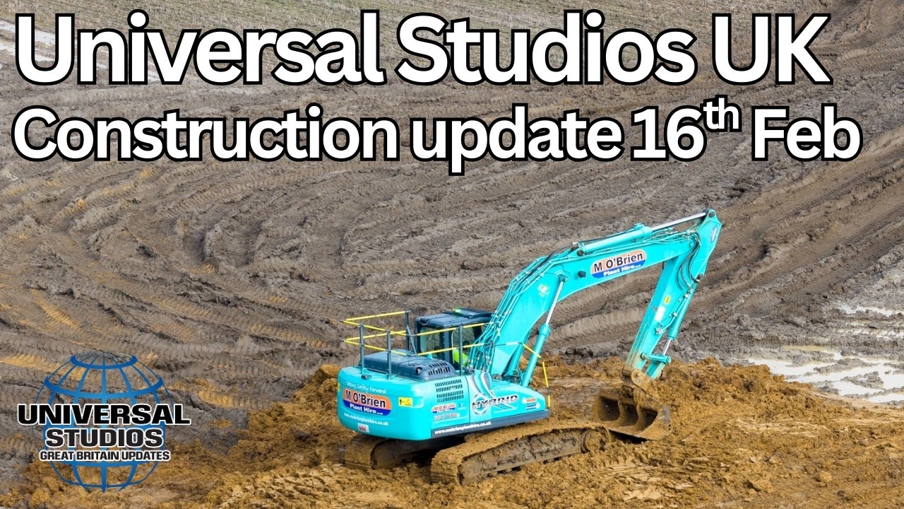Обновленная информация о ходе строительства Universal Studios от 16 февраля 2026 года.