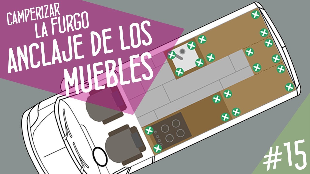C&oacute;mo anclar los muebles a tu furgoneta camper - Camperizaci&oacute;n furgoneta #15