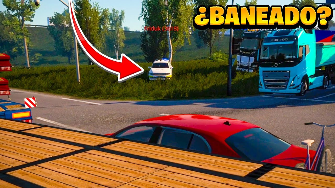 ¡Cometo IMPRUDENCIA en frente DE UN ADMIN en LA RUTA DE LOS NOOBS! | Euro Truck Simulator 2