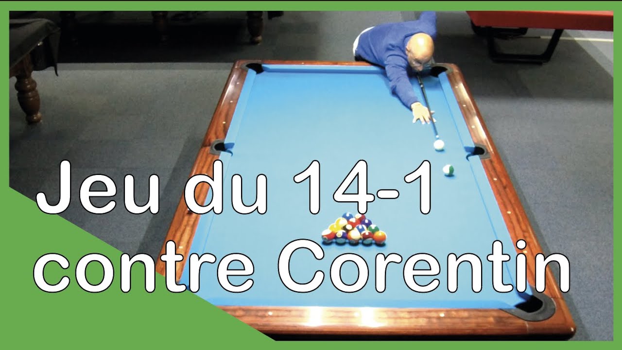 Match de billard américain au jeu du 14-1 contre Corentin (27 février).