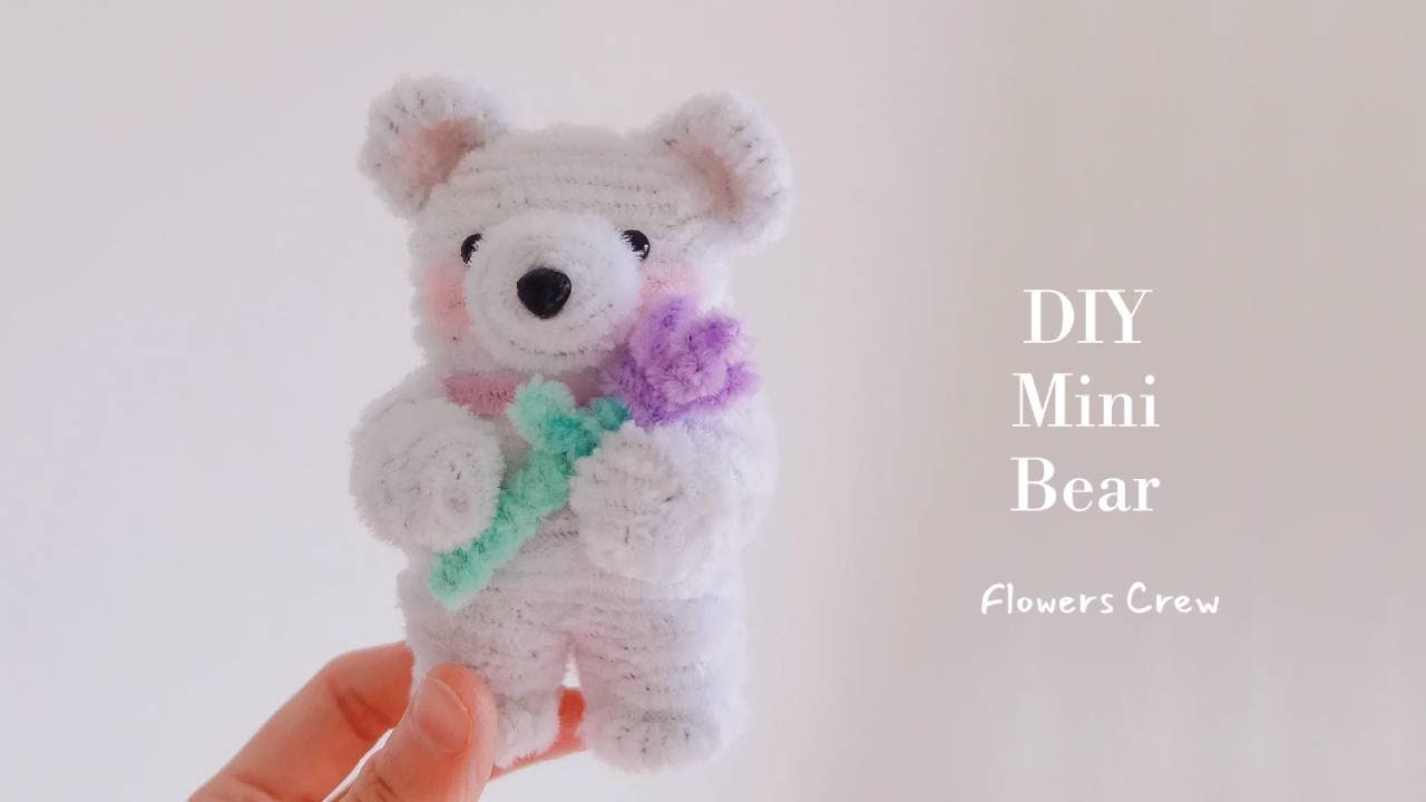 DIY Mini Teddy Bear | Pipe Cleaner Animal Craft | How to Make Bear with Chenille Stems