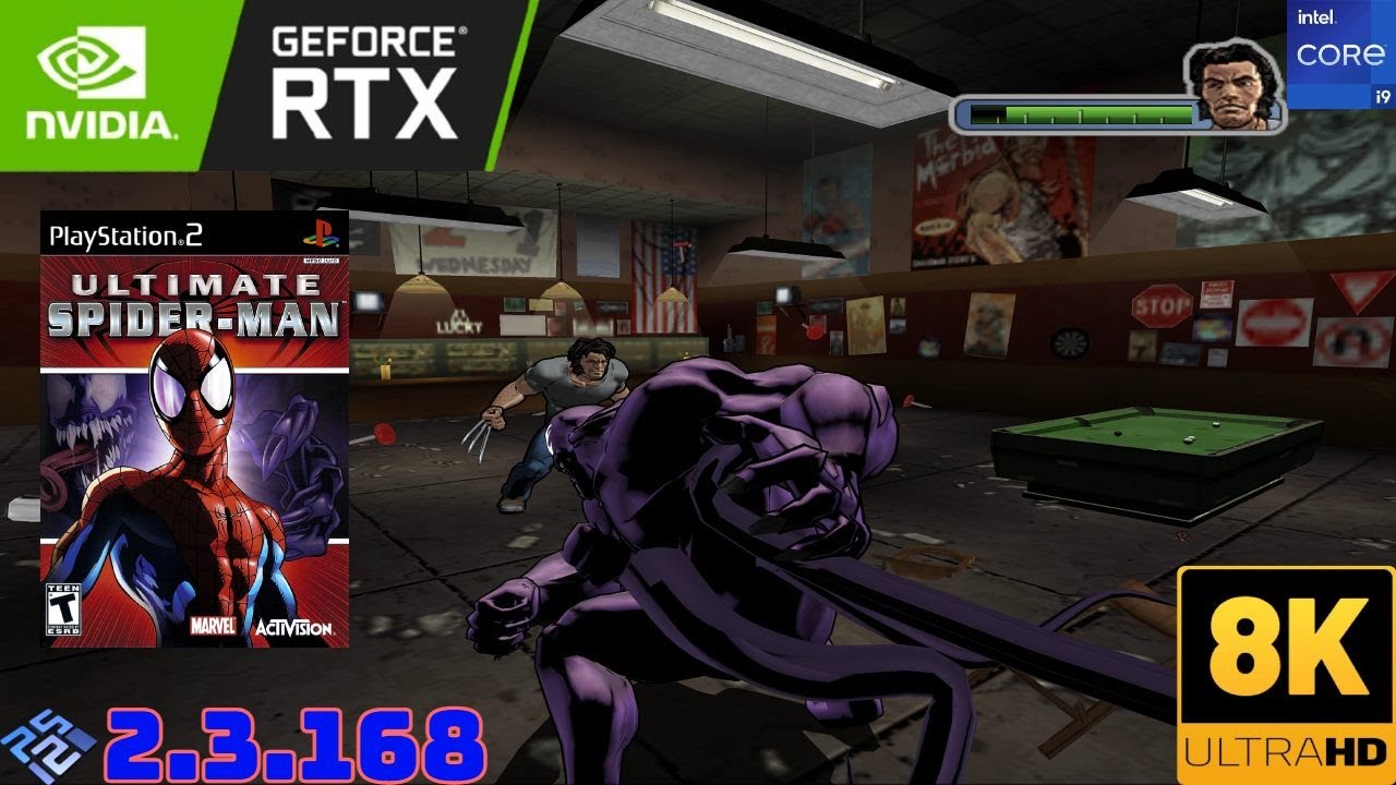 PCSX2 v2.3.168 Ultimate Spider-Man | RTX 3090 | i9 12900F | 32 GB RAM | 8K