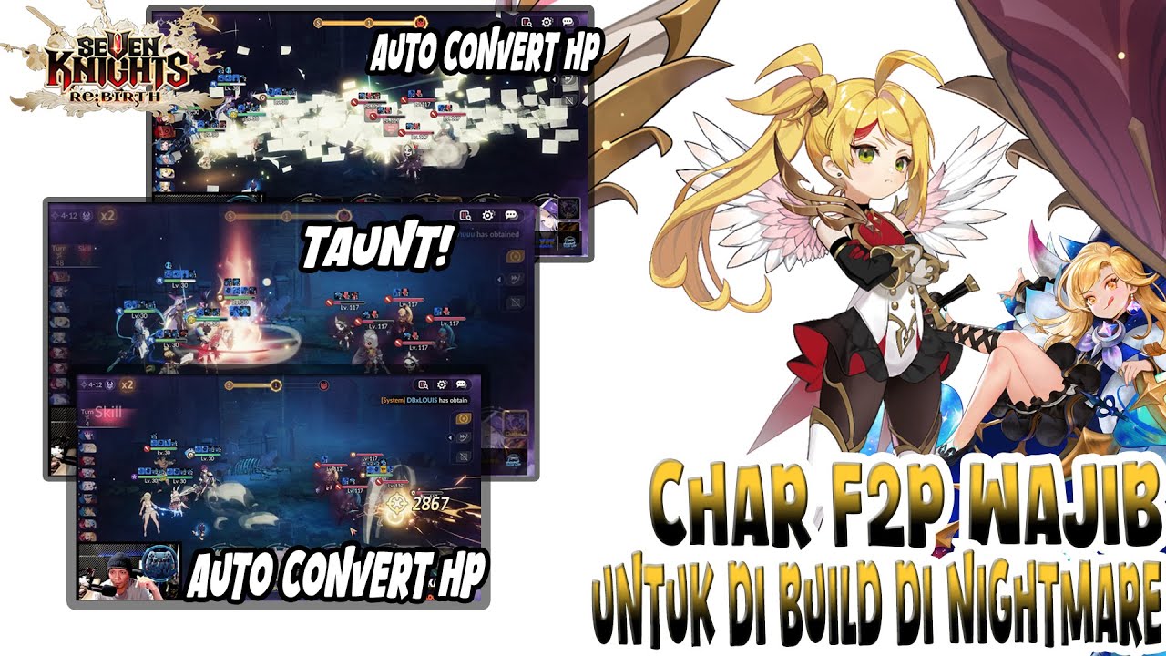 F2P Persiapkan Character ini buat menuju ke Nightmare, bersiap FARM ke 6-1 | Seven Knights Re:BIRTH