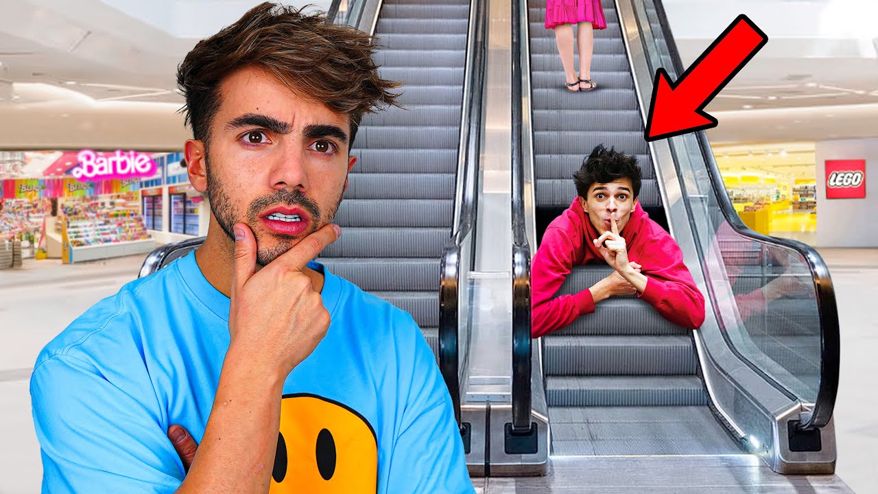 JUGAMOS A LAS ESCONDIDAS EN UN CENTRO COMERCIAL!
