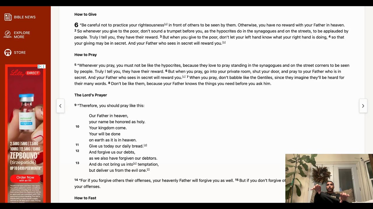 Bible Study Matthew 5-6!
