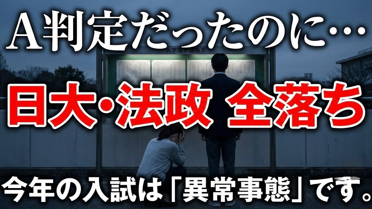 【日大・法政】今年、何かがおかしい。A判定すら「全落ち」する異常事態のカラクリ
