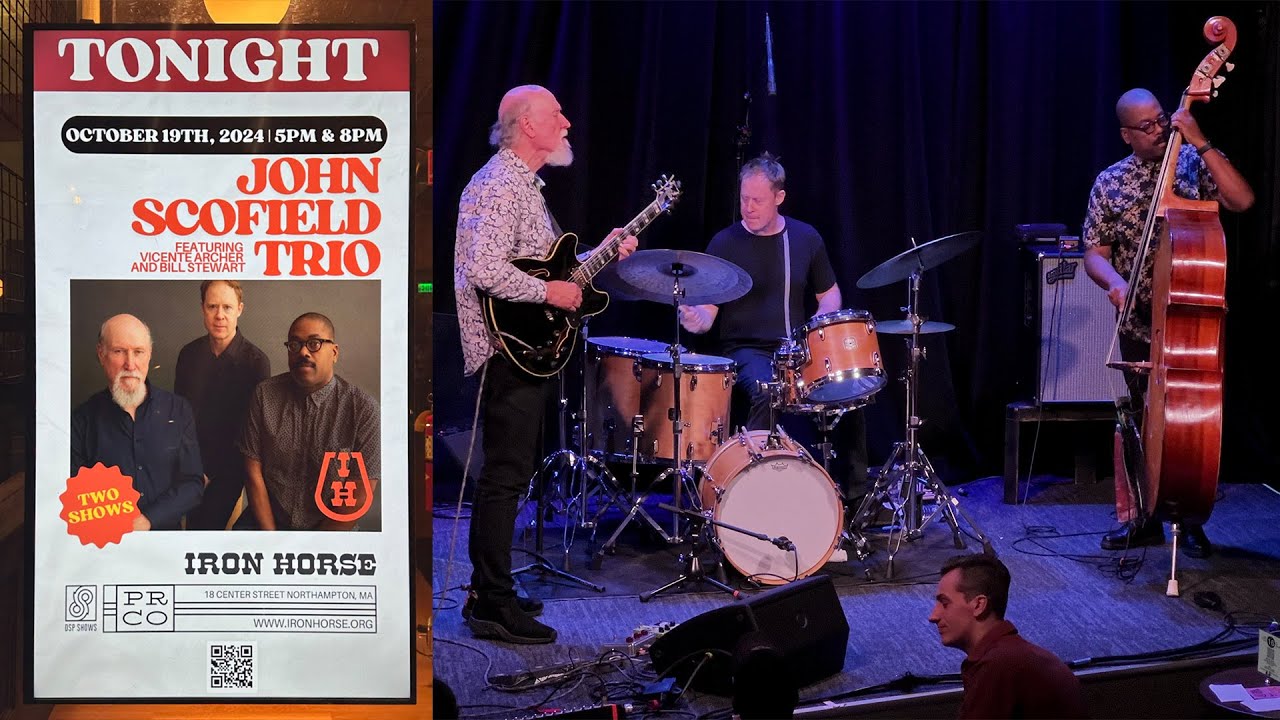 John Scofield Trio 10/19/24 Iron Horse Music Hall - Northampton, MA - Early Show (iPhone)