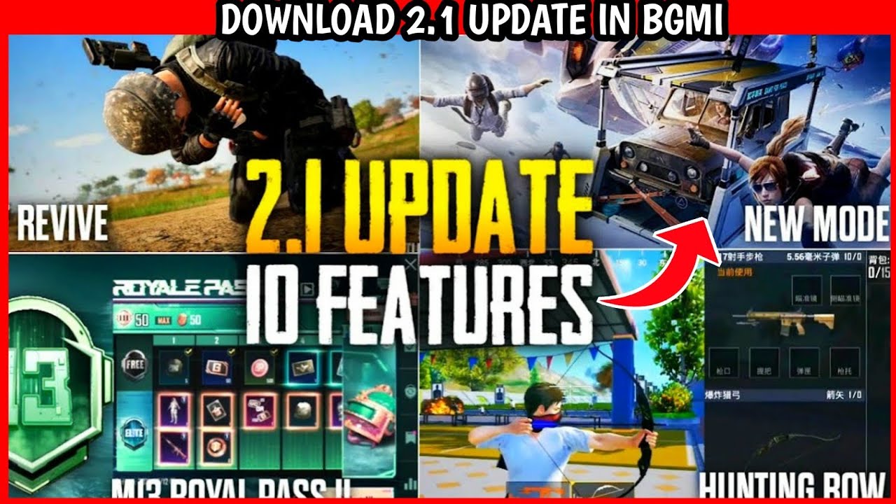 How to Download 2.1 Update in Bgmi | Bgmi 2.1 Top 10 Features | 2.1 Update Top Features | Glax