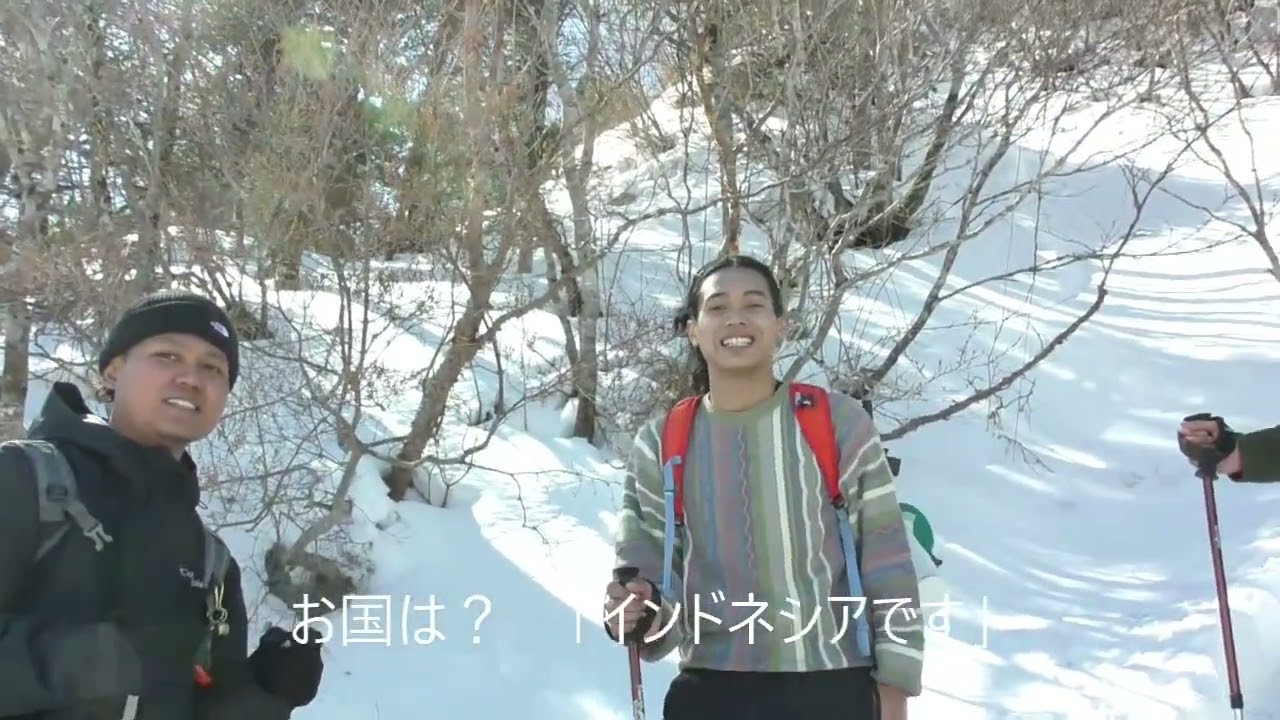 まだまだ深い雪　石鎚山