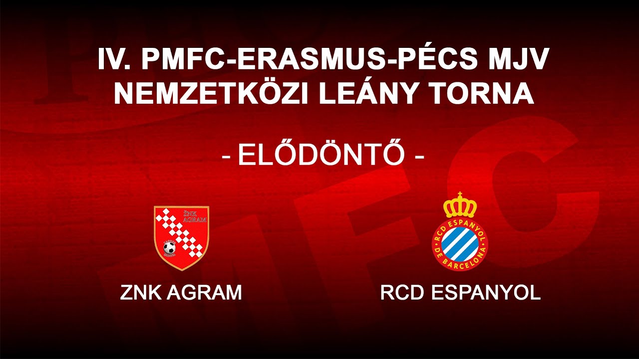 ZNK AGRAM - RCD ESPANYOL |  ELŐDÖNTŐ  | PMFC TV