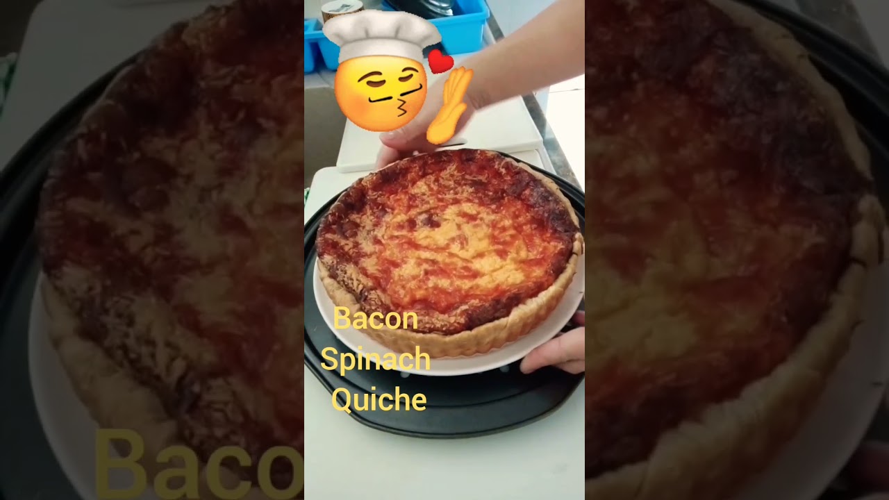 Removing Quiche from Pie pan #shorts  #quiche #trending