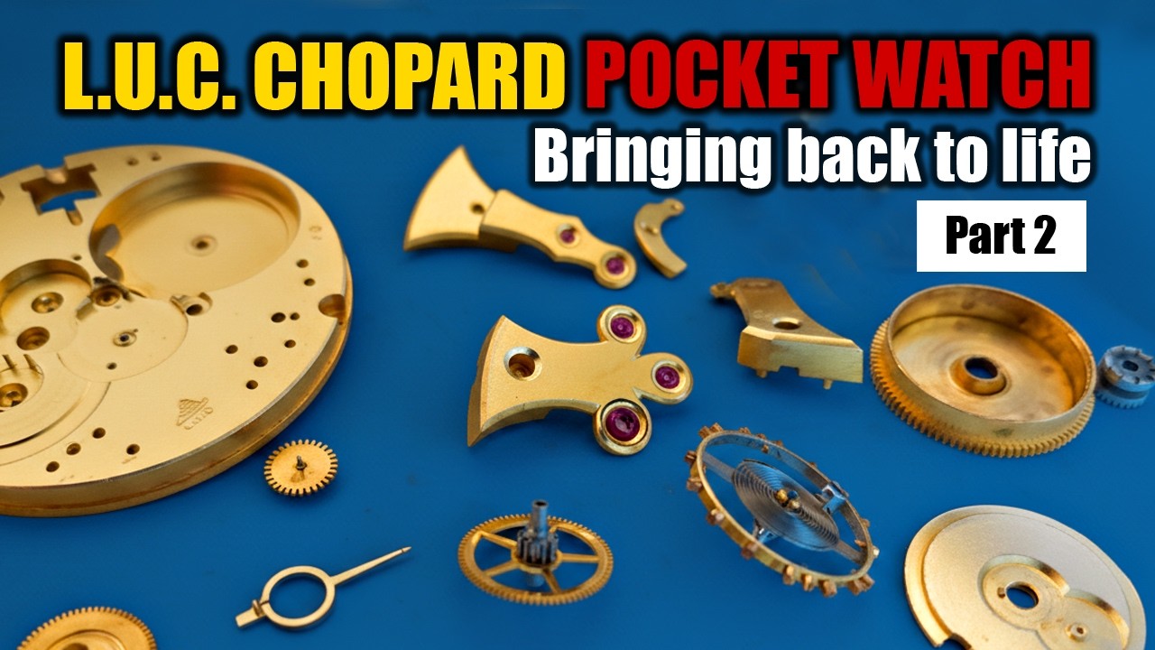 Vintage L.U.C. Chopard Pocket Watch Restoration | Part 2: Cleaning