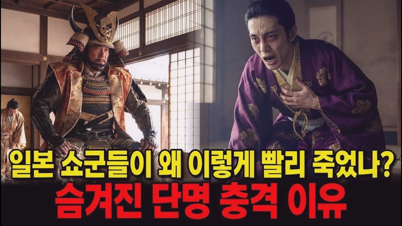 일본 쇼군들이 왜 이렇게 빨리 죽었나? 숨겨진 단명 충격 이유