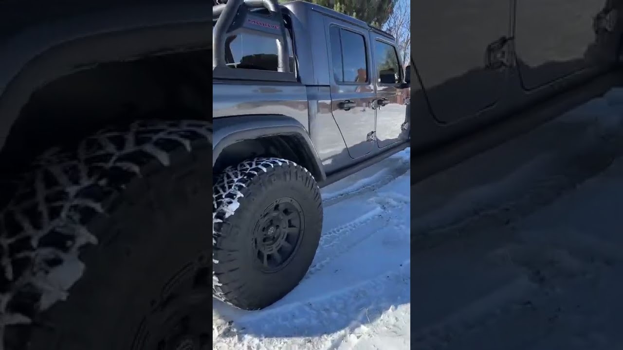 Jeep Gladiator Mojave in the snow!