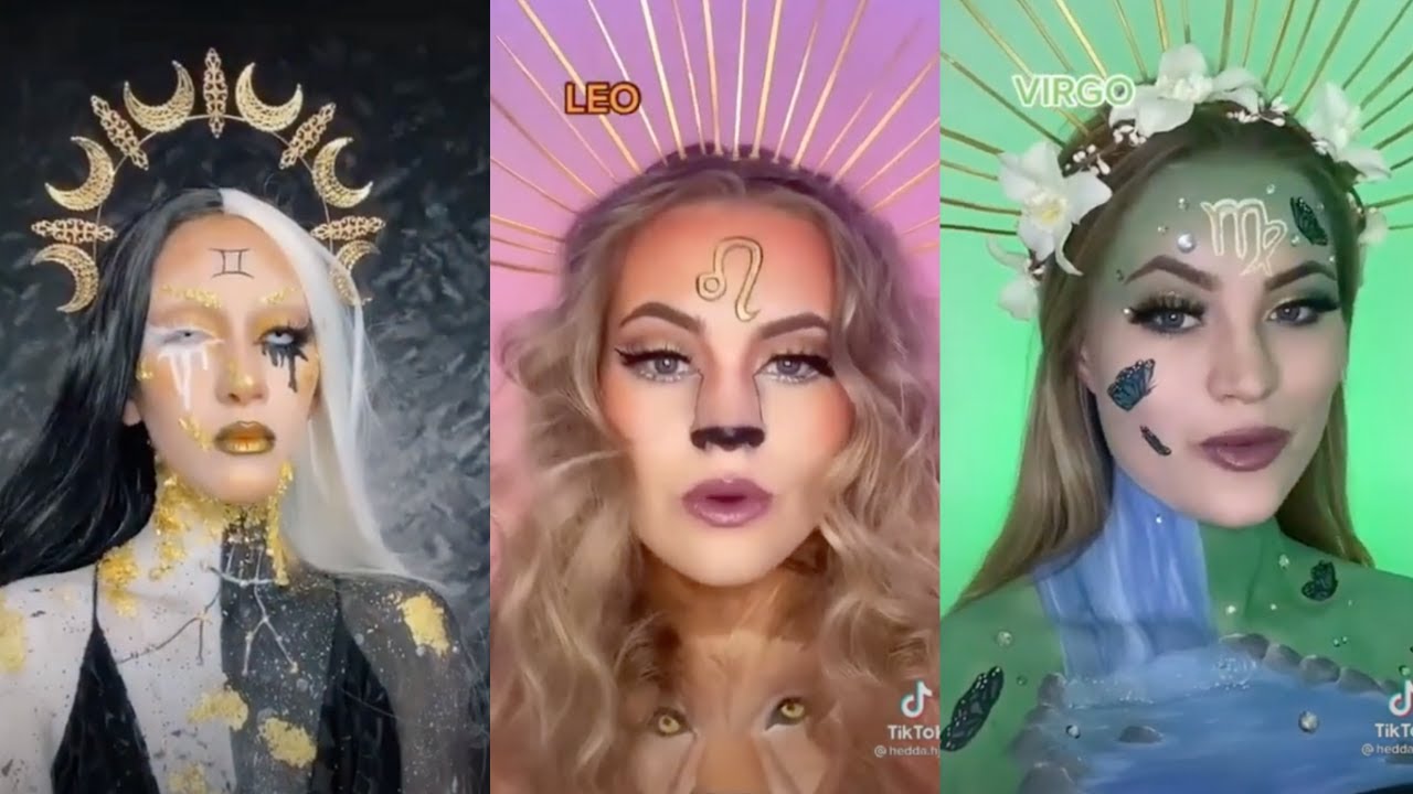 Zodiac Makeup Challenge Compilation 🔮 | Zodiac tiktok compilation (2021)
