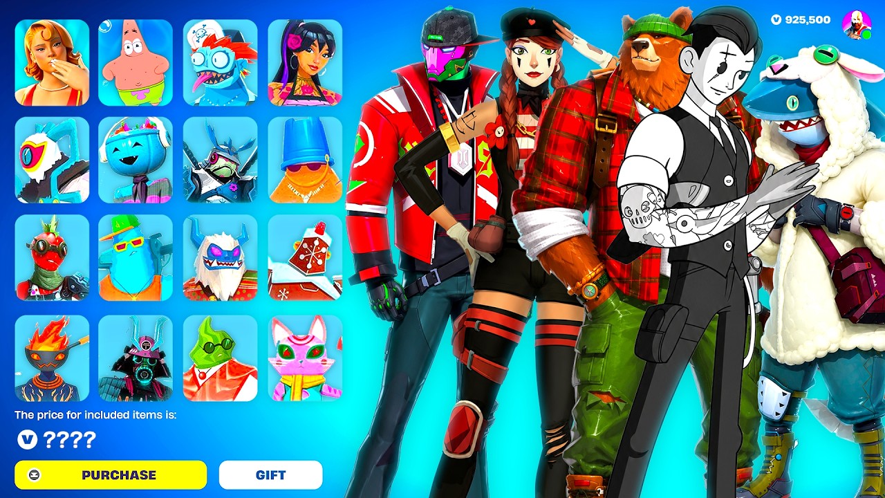 ALL NEW Leaked Fortnite Future Skins (Toon Midas, Halloween, Winterfest, SpongeBob Ice Spice)