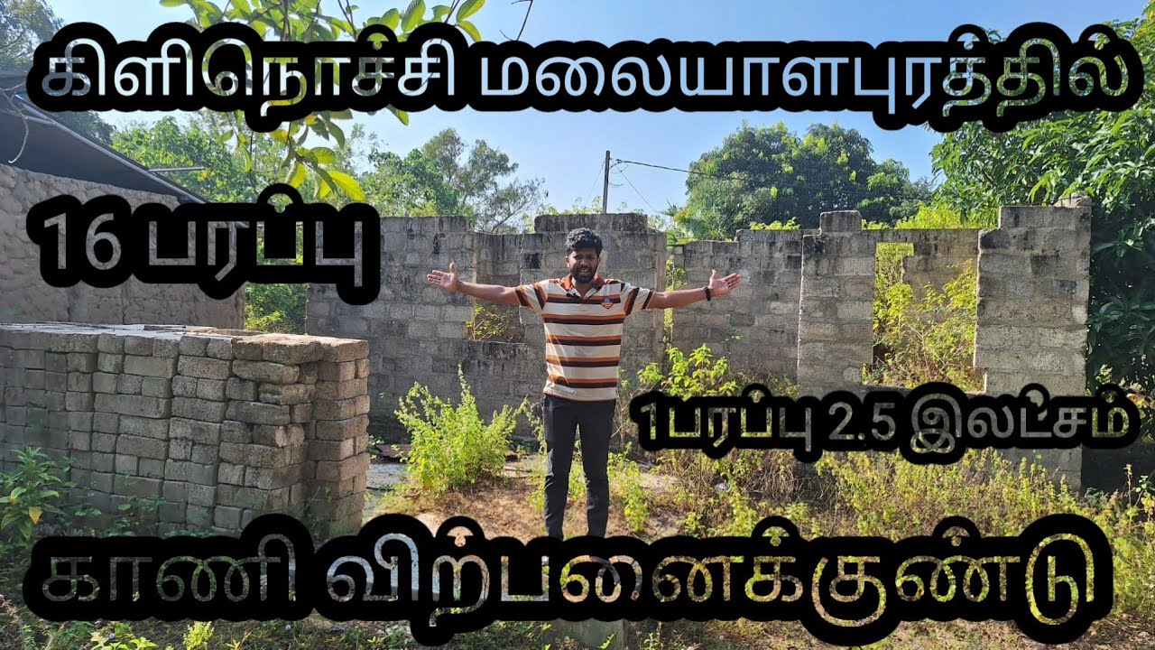 🏡🏡கிளிநொச்சி மலையாளபுரத்தில் 16 பரப்பு காணி விற்பனைக்குண்டு | 2.5 இலட்சம் | real estate |🏡🏡🏡